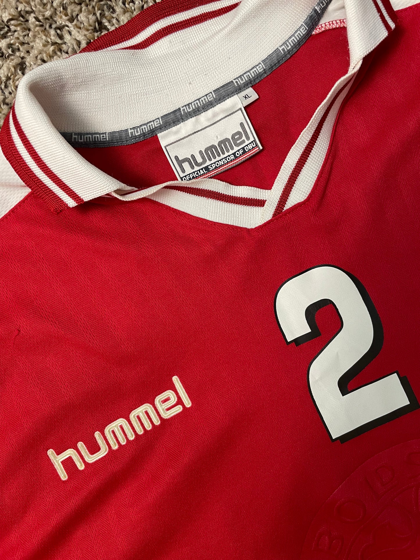 1998 Denmark Match Issue World Cup Home Shirt